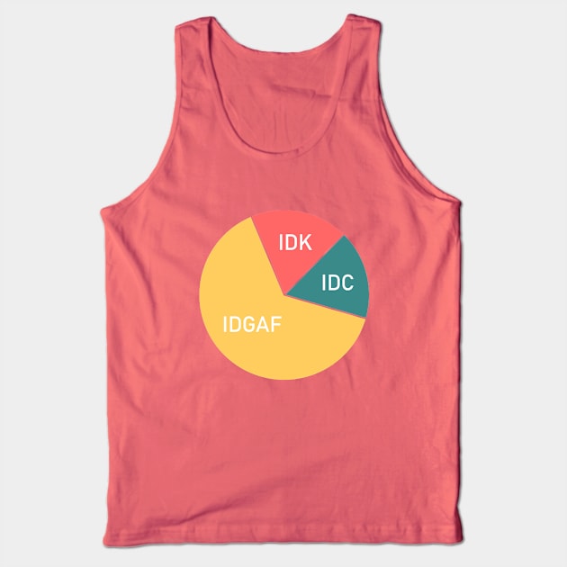 I don't care Tank Top by rakelittle